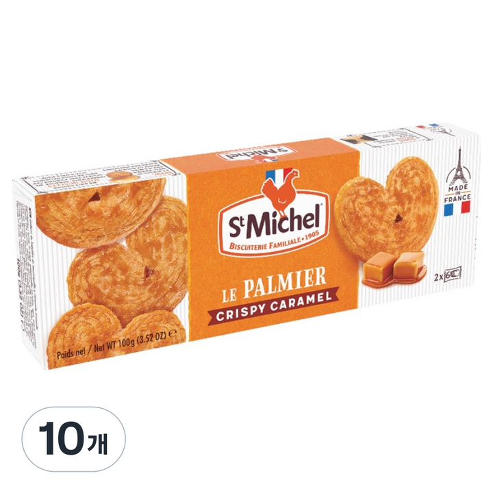생미쉘 카라멜 버터 비스킷, 100g, 10개
