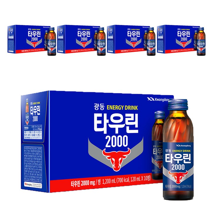 광동제약 타우린 2000 에너지음료, 120ml, 50개