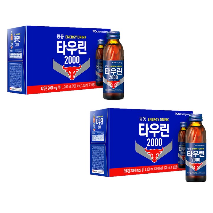 광동제약 타우린 2000 에너지음료, 120ml, 20개