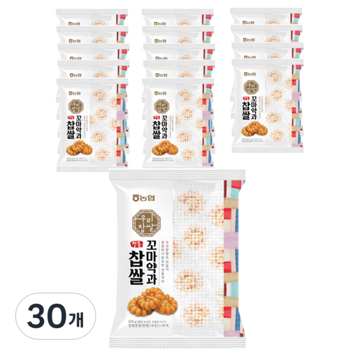 농협 찹쌀 꼬마약과, 200g, 30개