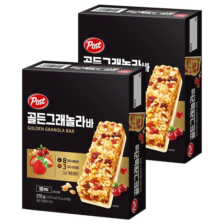 포스트 골든 그래놀라 바, 270g, 2개