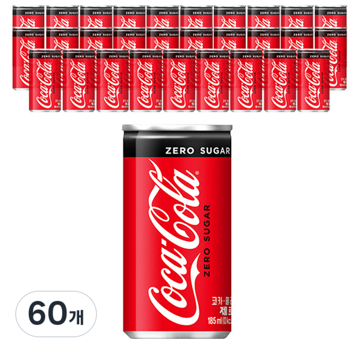 코카콜라 제로, 185ml, 60개