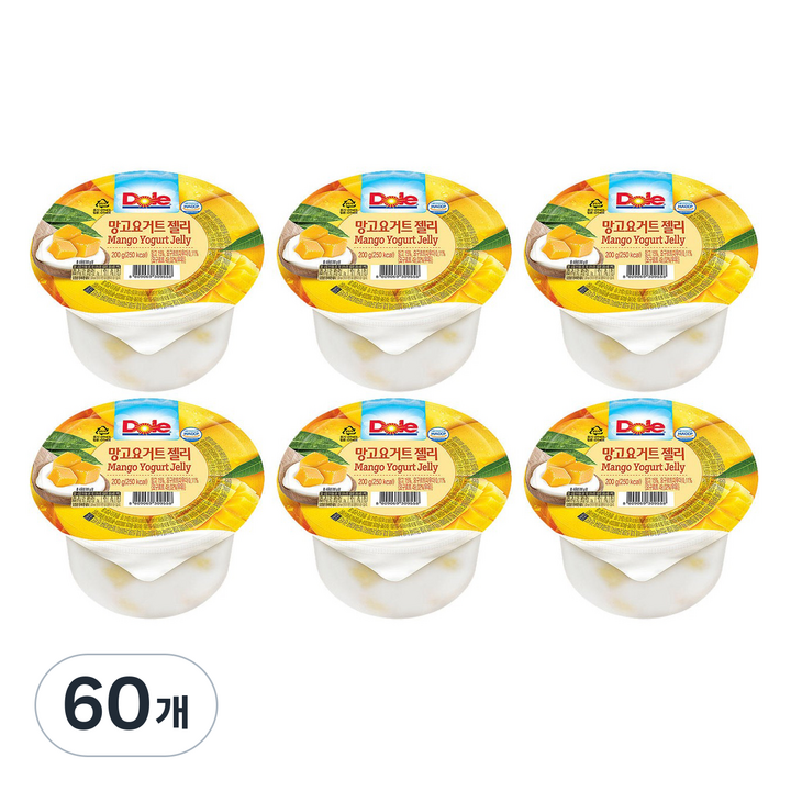 돌 컵 망고요거트젤리, 200g, 60개