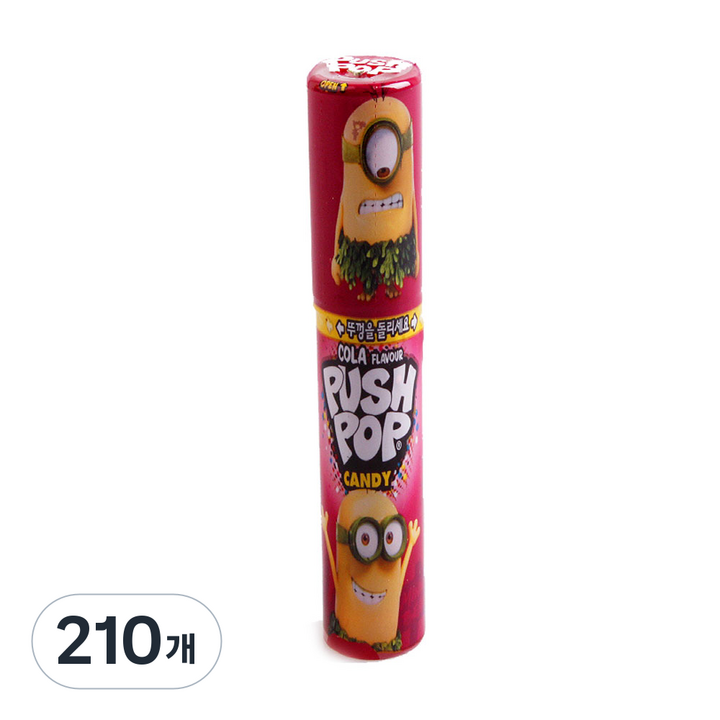 푸시팝 사탕, 15g, 210개