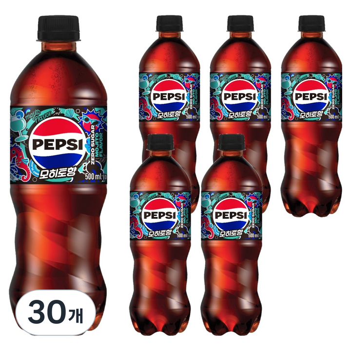 펩시 제로 슈거 모히토향, 500ml, 30개