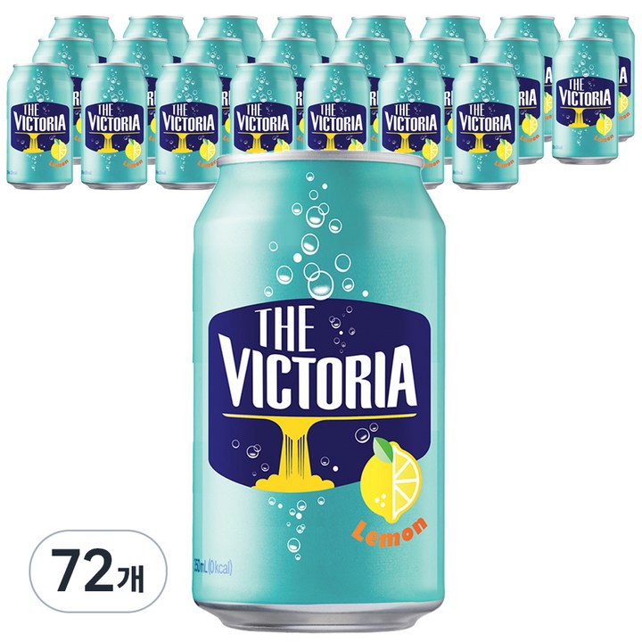 웅진빅토리아 레몬 탄산음료 캔, 350ml, 72개