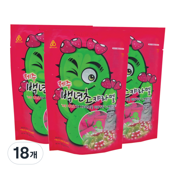 제주 백년초 캬라멜, 180g, 18개