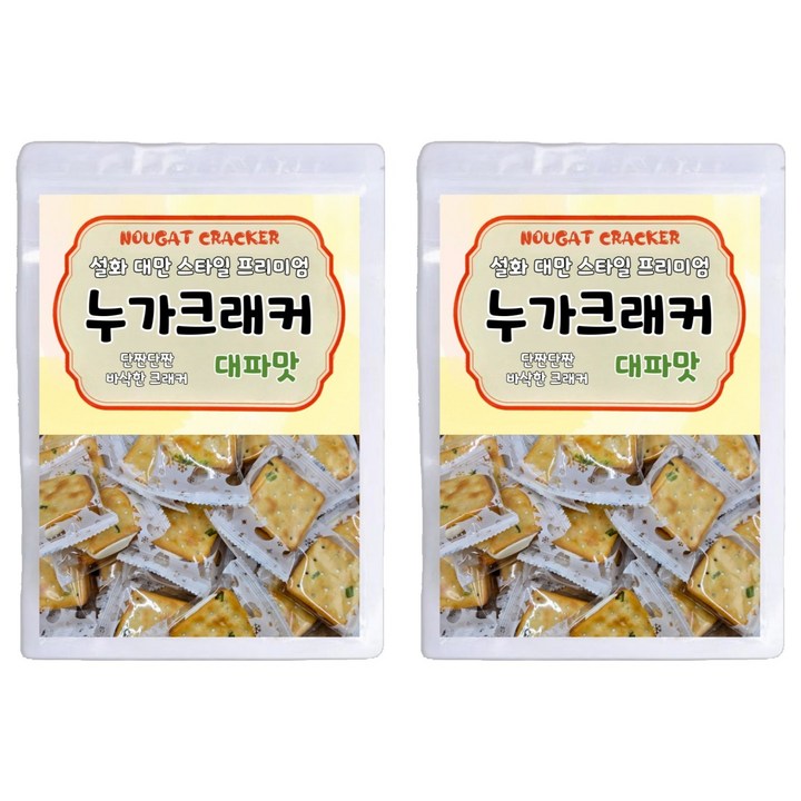 설화 대만 스타일 프리미엄 누가크래커 대파맛, 200g, 2개