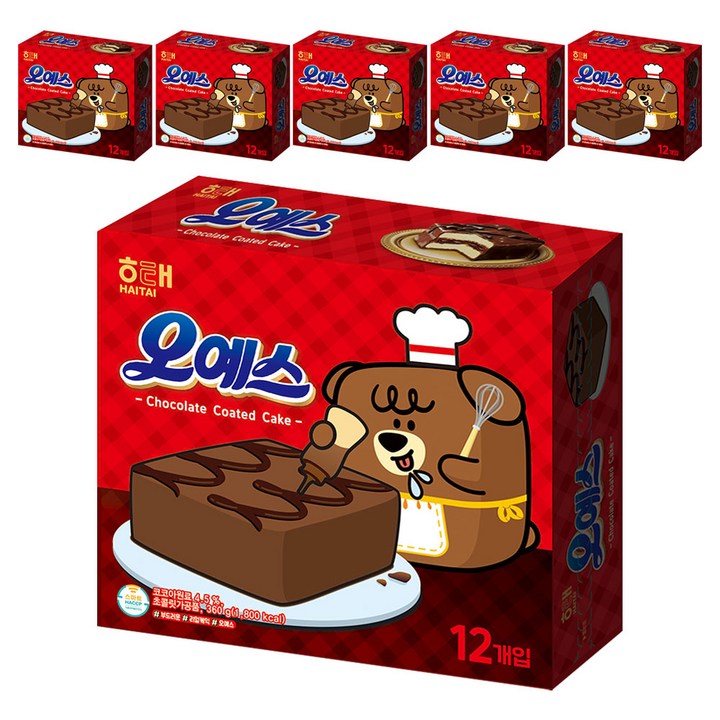 해태제과 오예스, 360g, 6개
