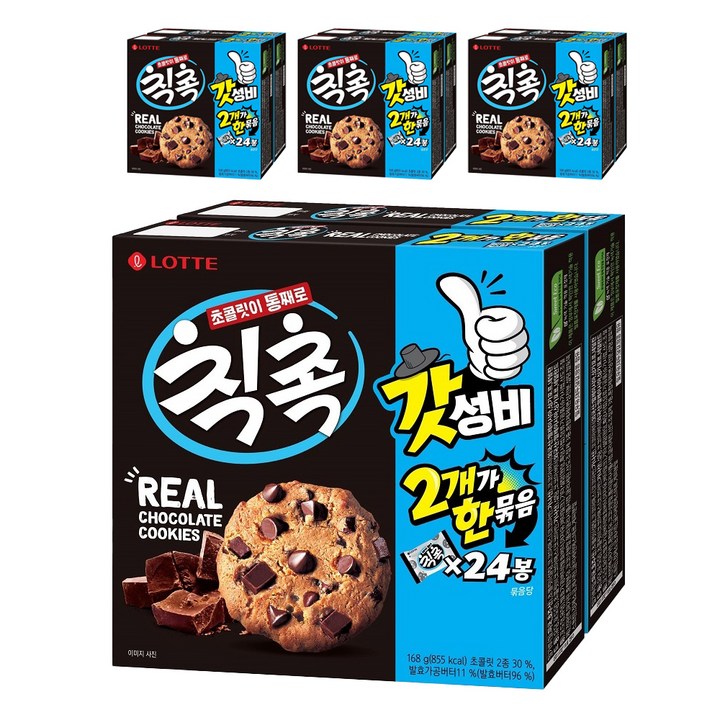 롯데웰푸드 칙촉, 168g, 8개