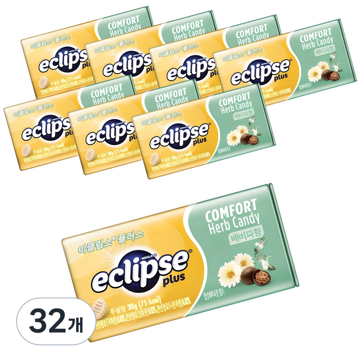 이클립스 플러스 허브캔디 배비파향, 30g, 32개