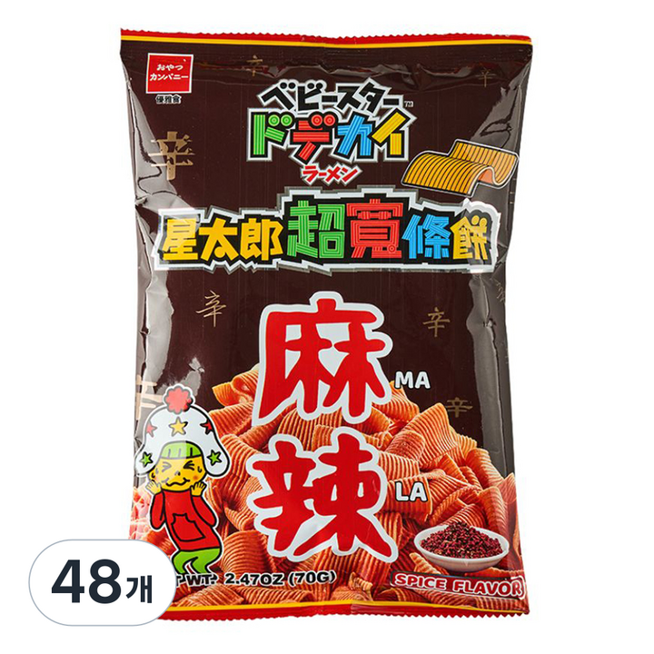 베이비스타 도데카이 라면과자 마라향, 70g, 48개