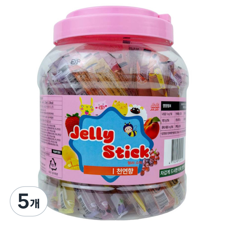 징징 젤리스틱, 1.25kg, 5개