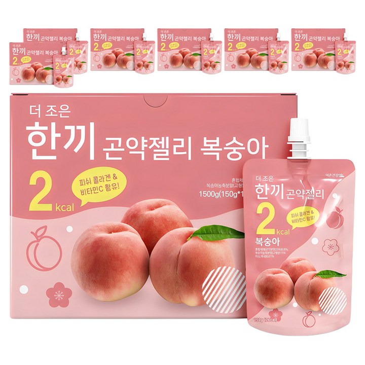 더존건강 더 조은 한끼곤약젤리 복숭아, 1.5kg, 7개
