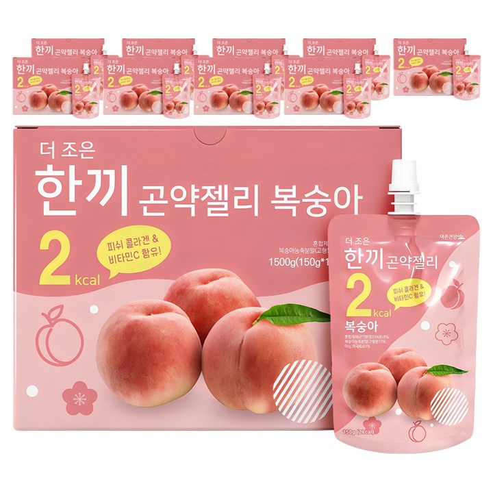 더존건강 더 조은 한끼곤약젤리 복숭아, 1.5kg, 10개