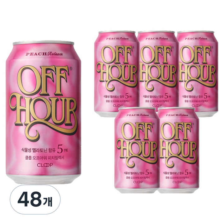 클룹 오프아워 피치릴렉서, 48개, 350ml