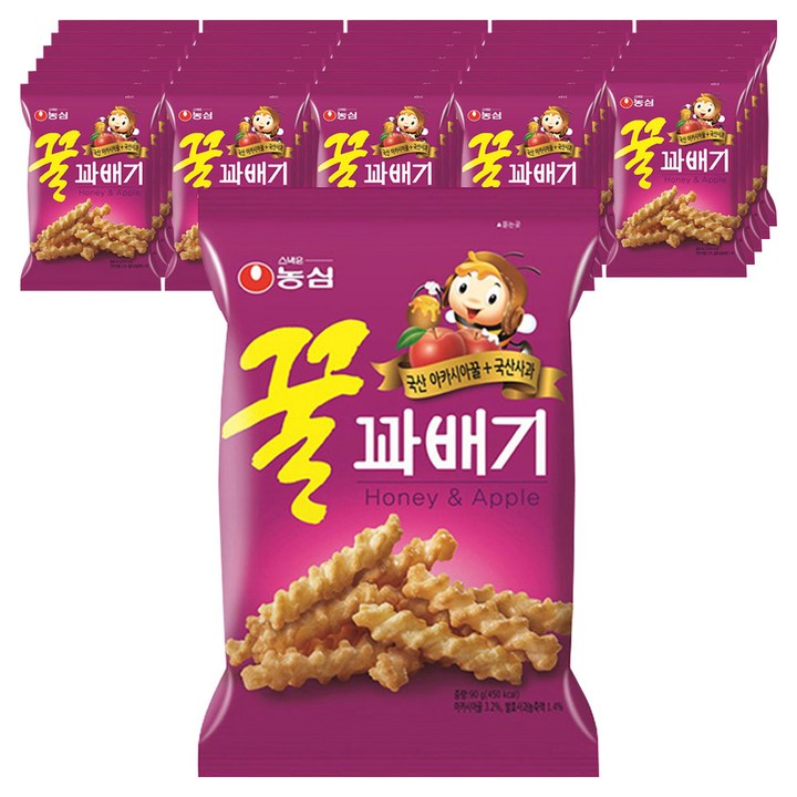 꿀꽈배기, 90g, 40개