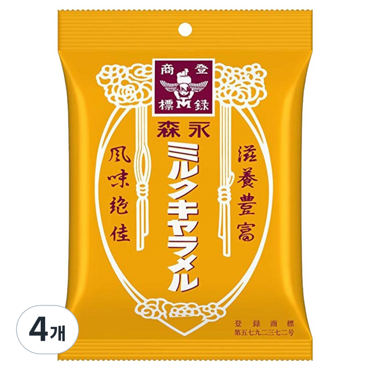 모리나가 밀크 카라멜, 88g, 4개