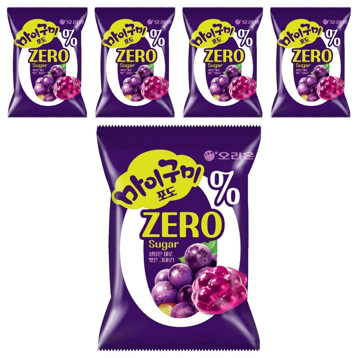 마이구미 포도 ZERO Sugar, 54g, 5개