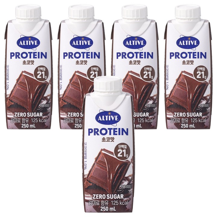 얼티브 비건 프로틴 초코, 250ml, 5개
