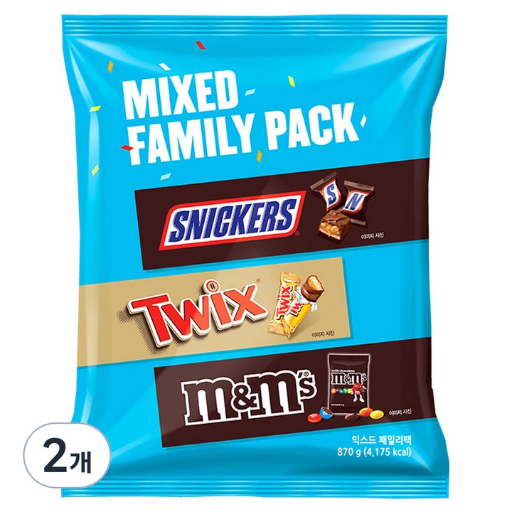 마즈 믹스드 패밀리팩, 870g, 2개