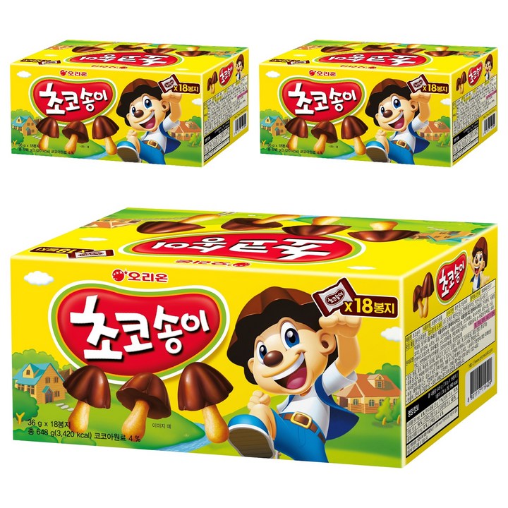 초코송이, 648g, 3개
