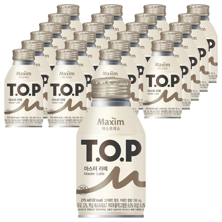 티오피 마스터 라떼 캔커피, 275ml, 24개