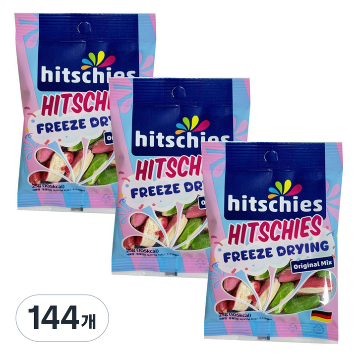 히치스 동결건조 오리지널 수수깡 젤리, 25g, 144개