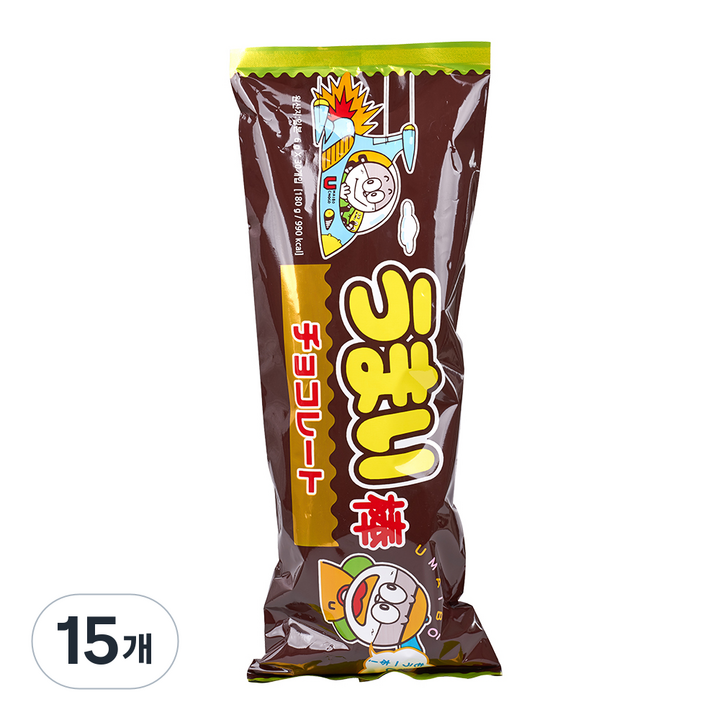 우마이봉 초코 대형, 180g, 15개