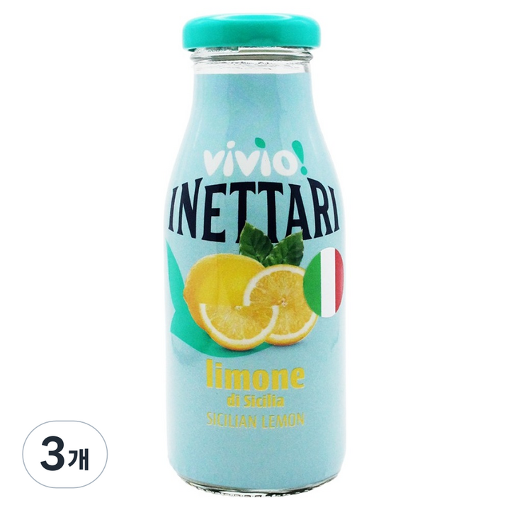 비비오 이네타리 리모네 레몬, 3개, 200ml