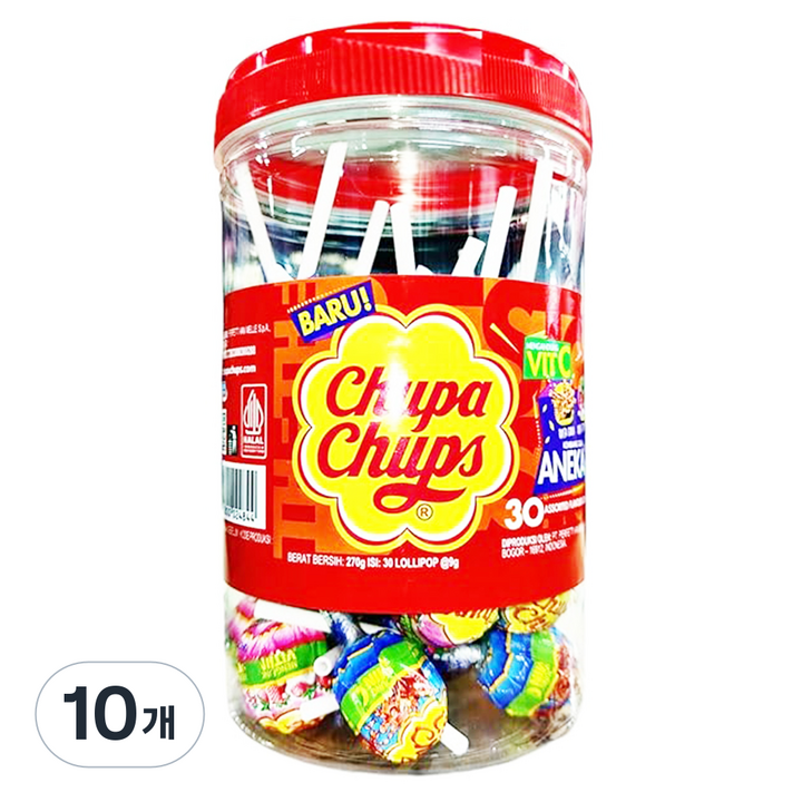 츄파춥스 레드 30p, 270g, 10개