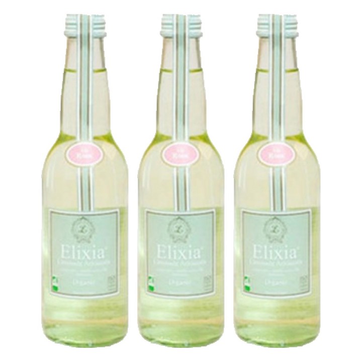 엘릭시아 유기농 로즈 탄산음료, 330ml, 3개