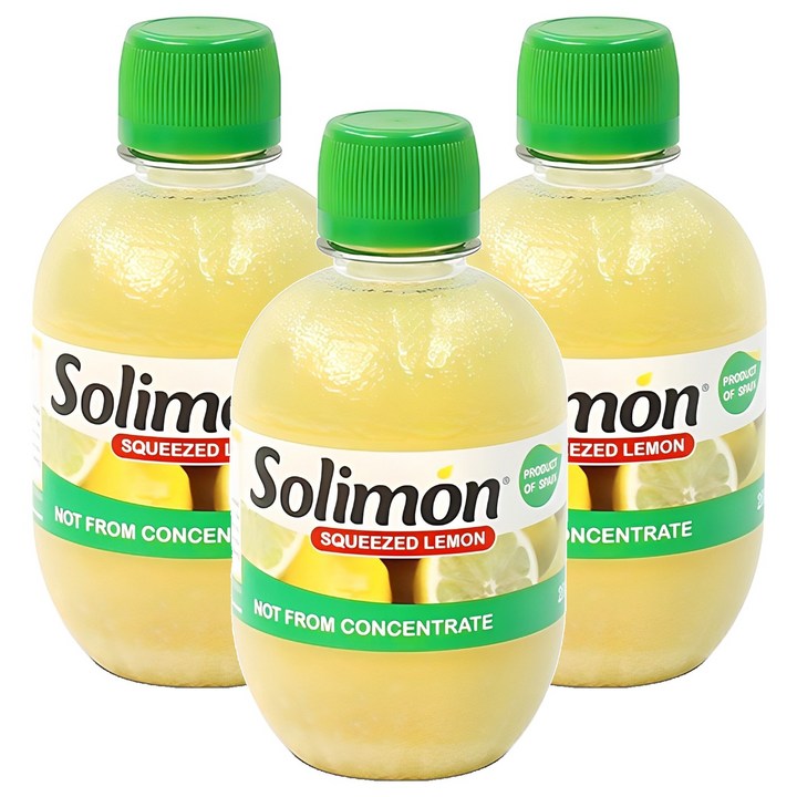솔리몬 스퀴즈드 레몬즙, 280ml, 3개