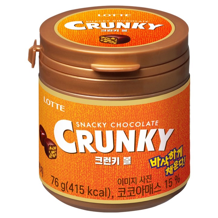 롯데 크런키볼, 76g, 1개