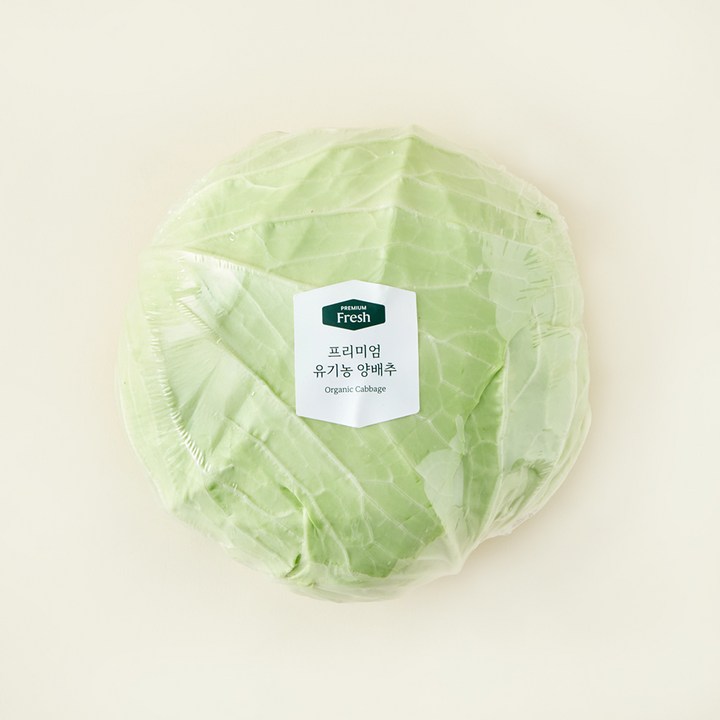 프리미엄 유기농 양배추, 1kg, 1개입, 1개