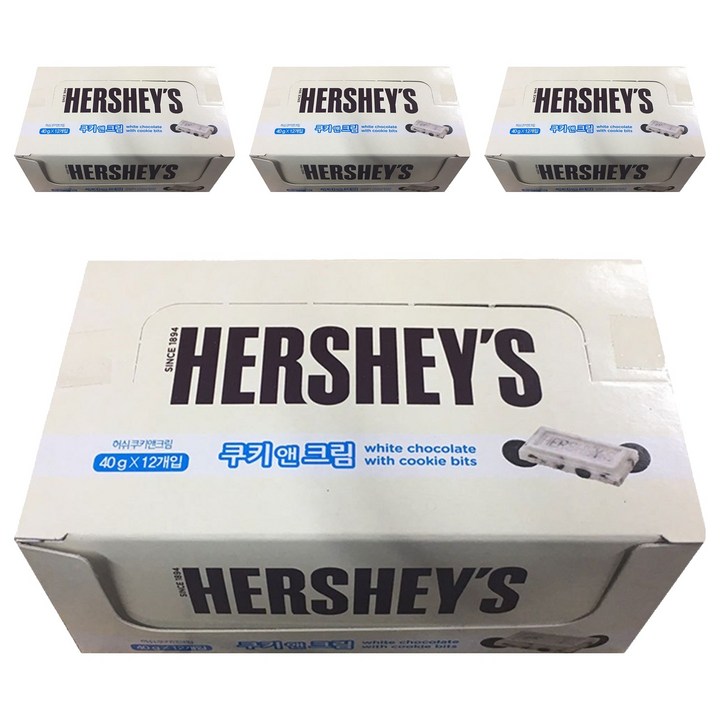허쉬 쿠키 앤 크림, 40g, 48개