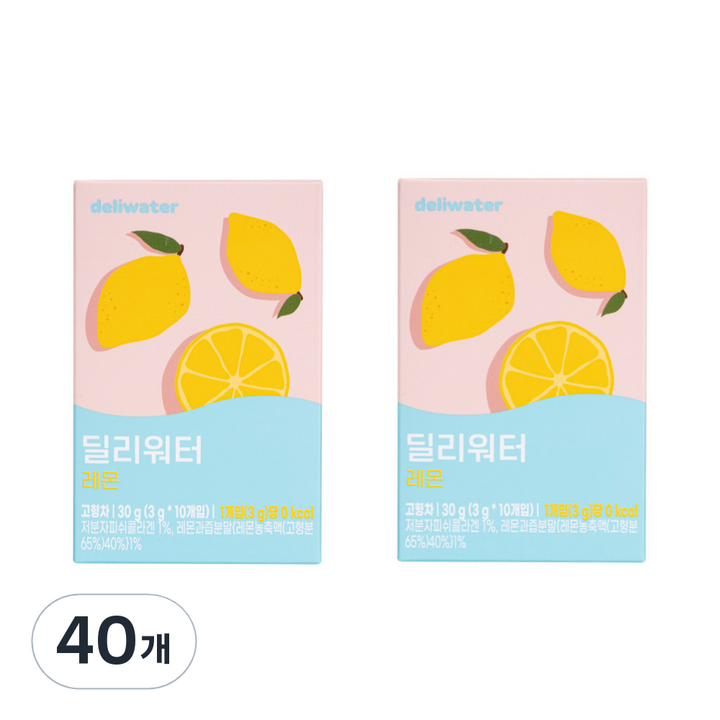딜리워터 레몬, 3g, 10개입, 4개