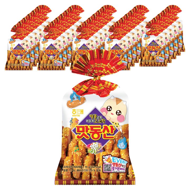 해태제과 맛동산, 70g, 60개