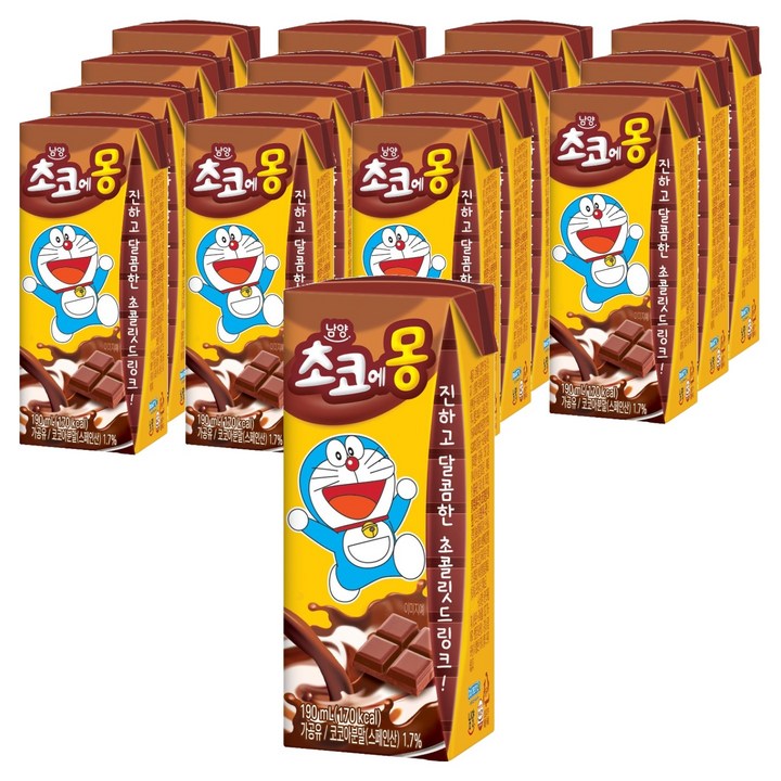 초코에몽, 190ml, 16개