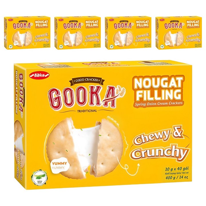 비비카 구카 누가 필링 크래커, 400g, 5개