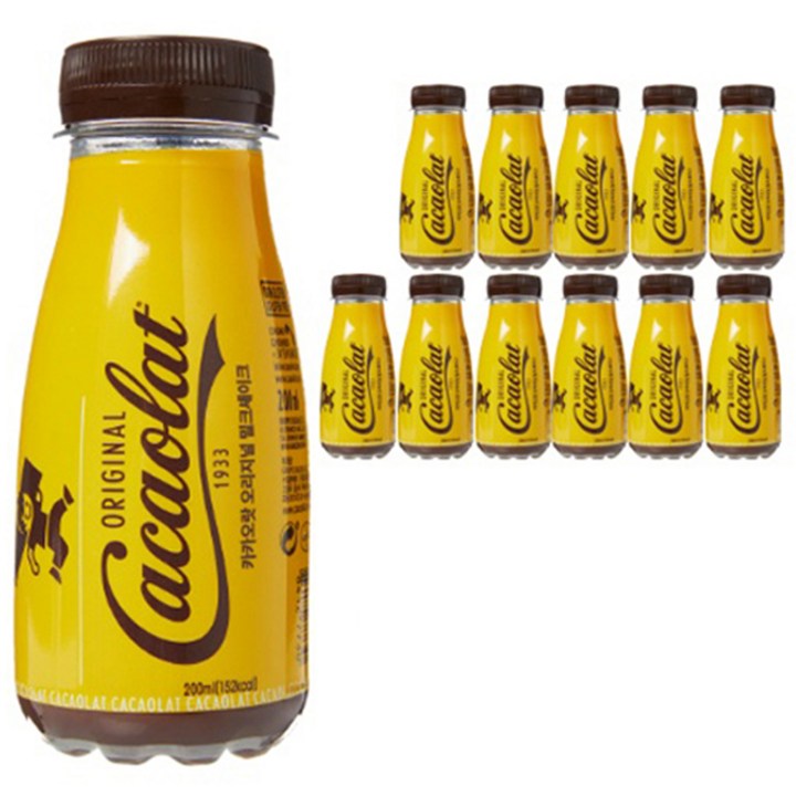 카카오랏 오리지널 코코아음료, 12개, 200ml