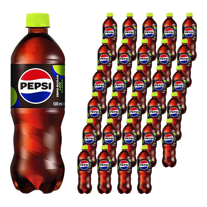 펩시 제로 슈거 라임향, 500ml, 40개