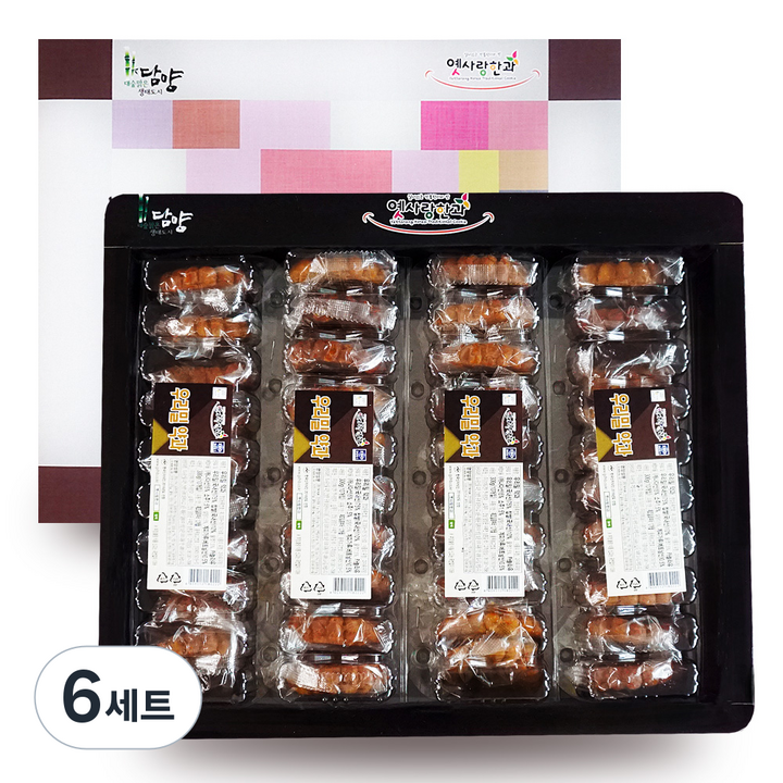 담양한과 우리밀약과 2호 선물세트, 1.72kg, 6세트