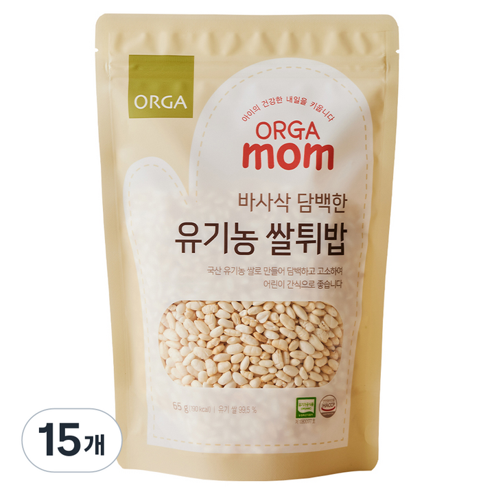 올가홀푸드 유기농 쌀튀밥 65g, 쌀, 15개