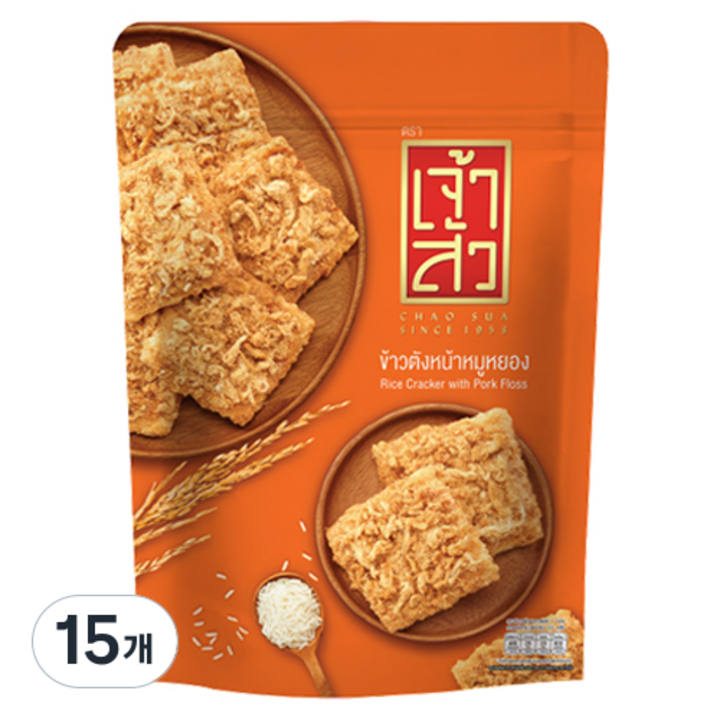 차오수아 자스민라이스 크래커 오리지널, 15개, 80g