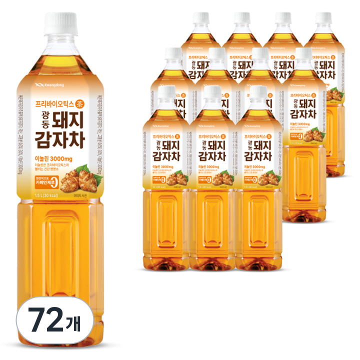 광동제약 돼지감자차, 1.5L, 72개