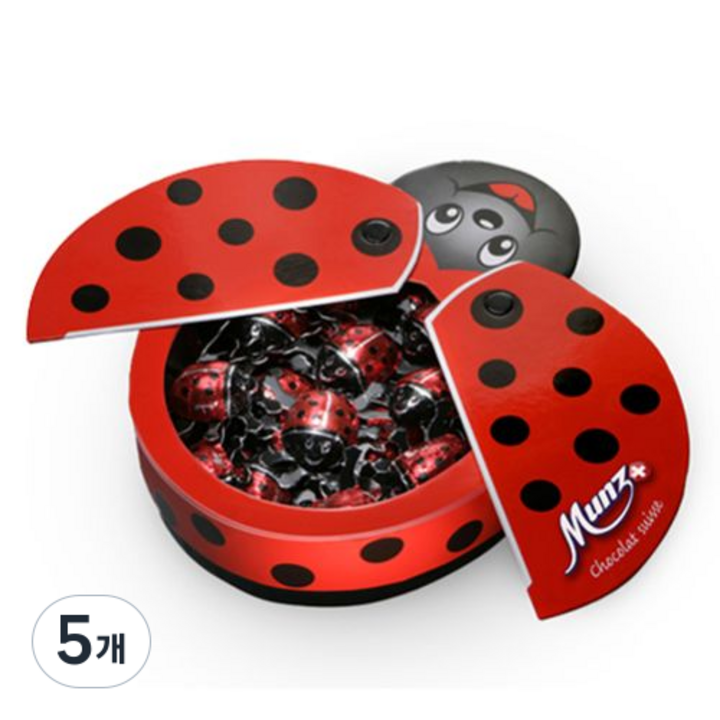문츠 레이디버드 초콜릿 기프트 박스, 5개, 150g