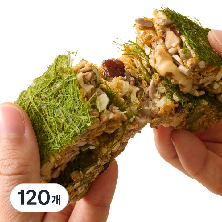 고즈넛 프리미엄 감태 견과 에너지바, 120개, 35g