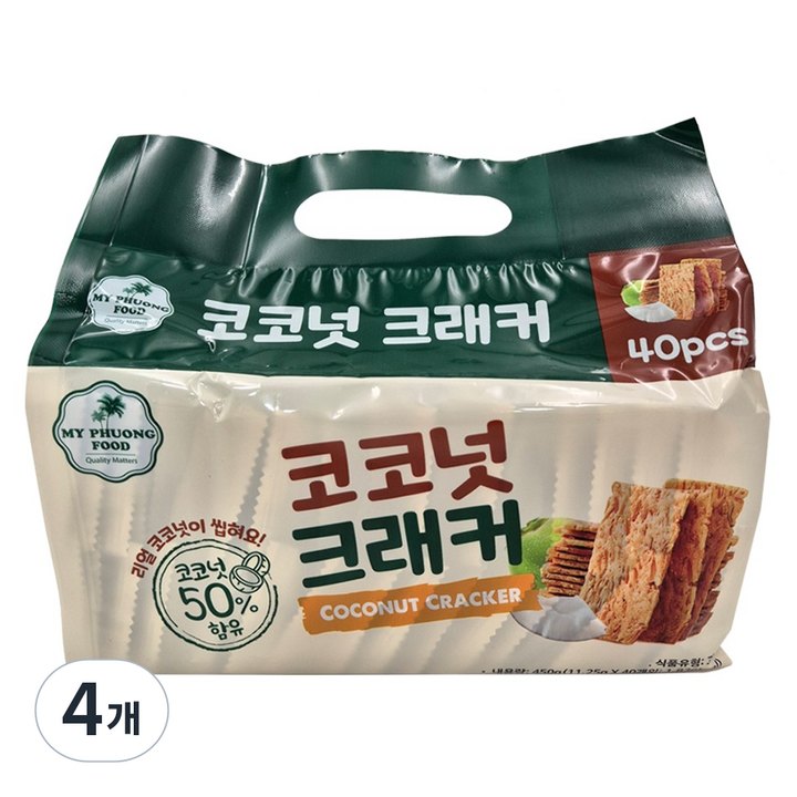 이멕스무역 코코넛 크래커, 450g, 4개