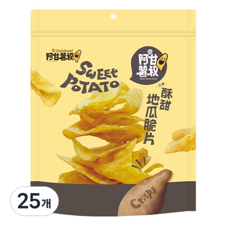 엉클스위트 고구마 크리스피 스낵, 150g, 25개